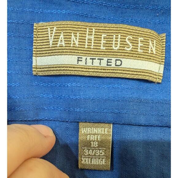 ❄️Men's XXL Van Heusen Fitted Button Down Shirt - Picture 4 of 5